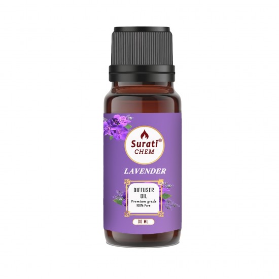 Premium LAVENDER Diffuser Oil (30 ml) - 100% Natural Aromatherapy Essential Oil for Diffusers - Relaxing and Calming Scen full-image